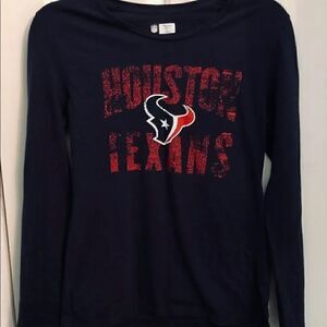 Navy
long sleeve Texans NFL tee